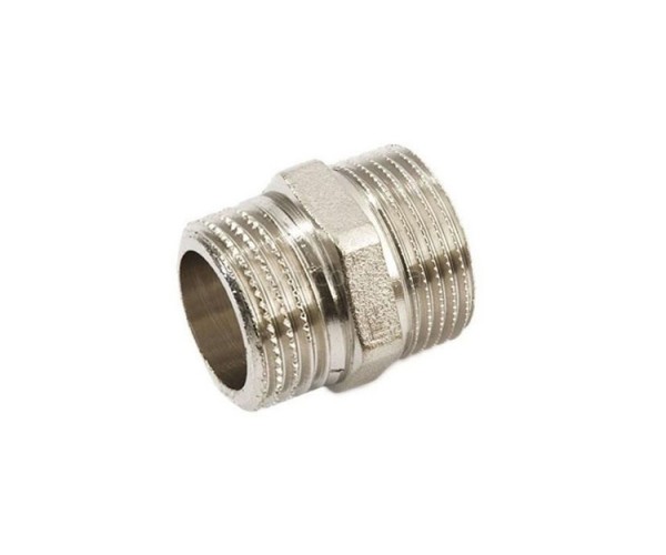Ниппель латунный никель 1/2"