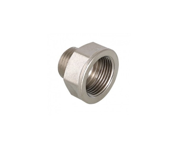 Переходник латунный никель 1 1/2"х1"ВН