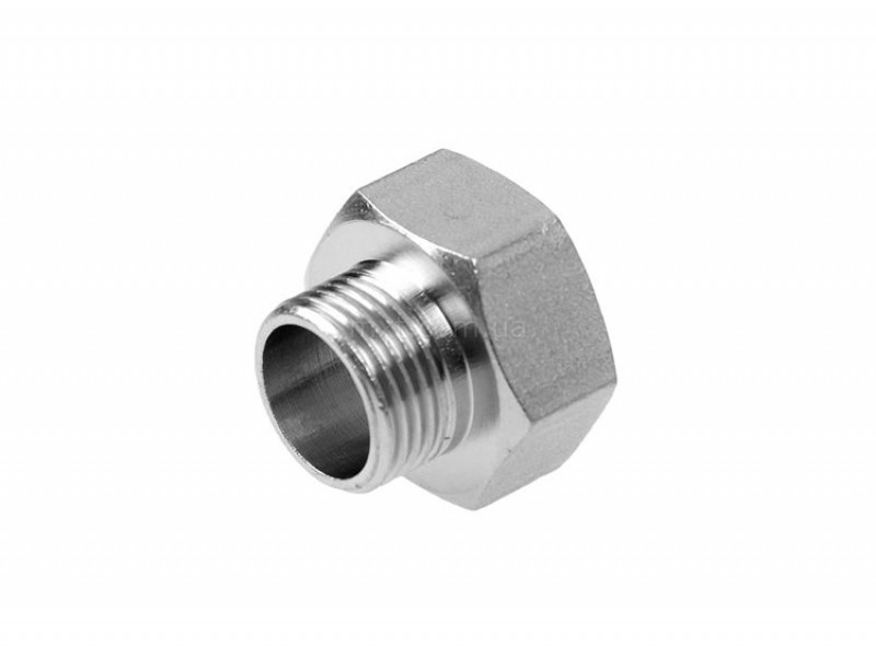 Переходник латунный никель 1 1/2"х1 1/4"ВН
