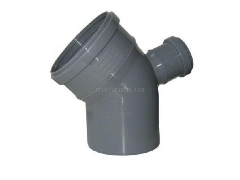Колено канализационное сложное EuroPlast 110/50/45 