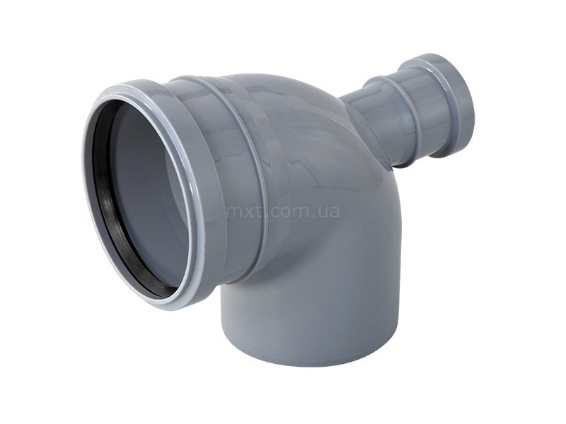 Колено канализационное сложное EuroPlast 110/50/90 