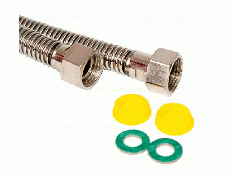 Шланг газовый 1/2" гофрированный, нерж. 100 см В/В 