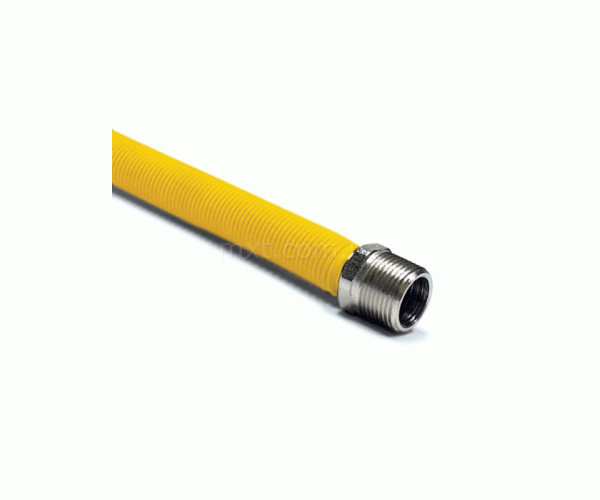 Шланг газовый 1/2" гофрированный нерж. с ПХВ покрытием, 100см В/Н