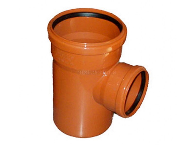 Тройник канализационный наружный Europlast 160х110х90°